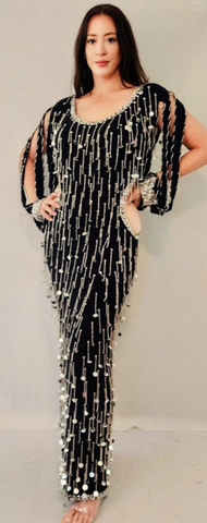 Galabeya Fringe Dress 25499