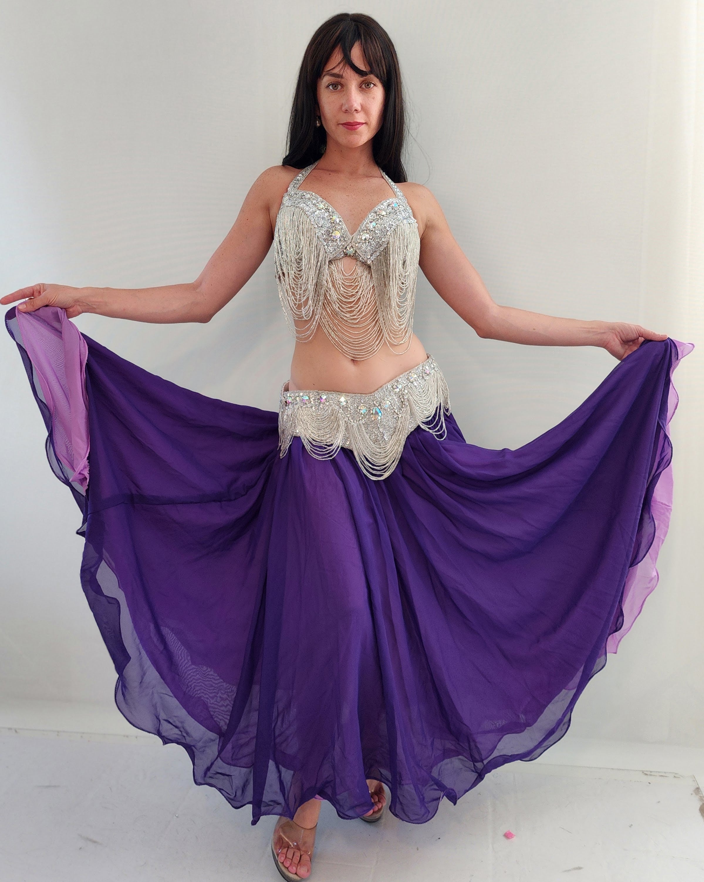 Purple/Lavender Reversible skirt 25405