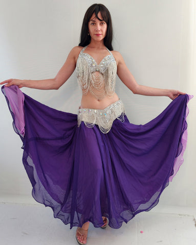 Purple/Lavender Reversible skirt 25405