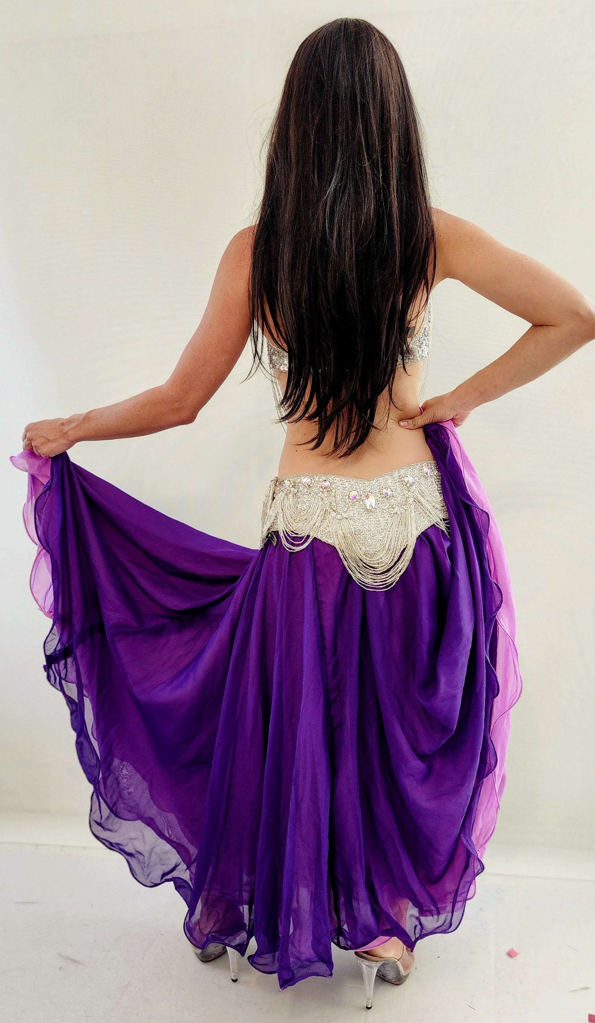 Purple/Lavender Reversible skirt 25405