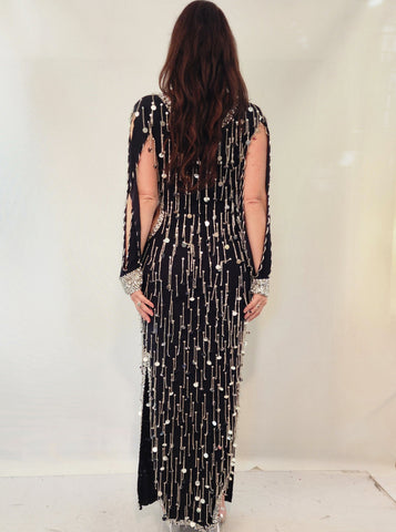 Galabeya Fringe Dress 25499