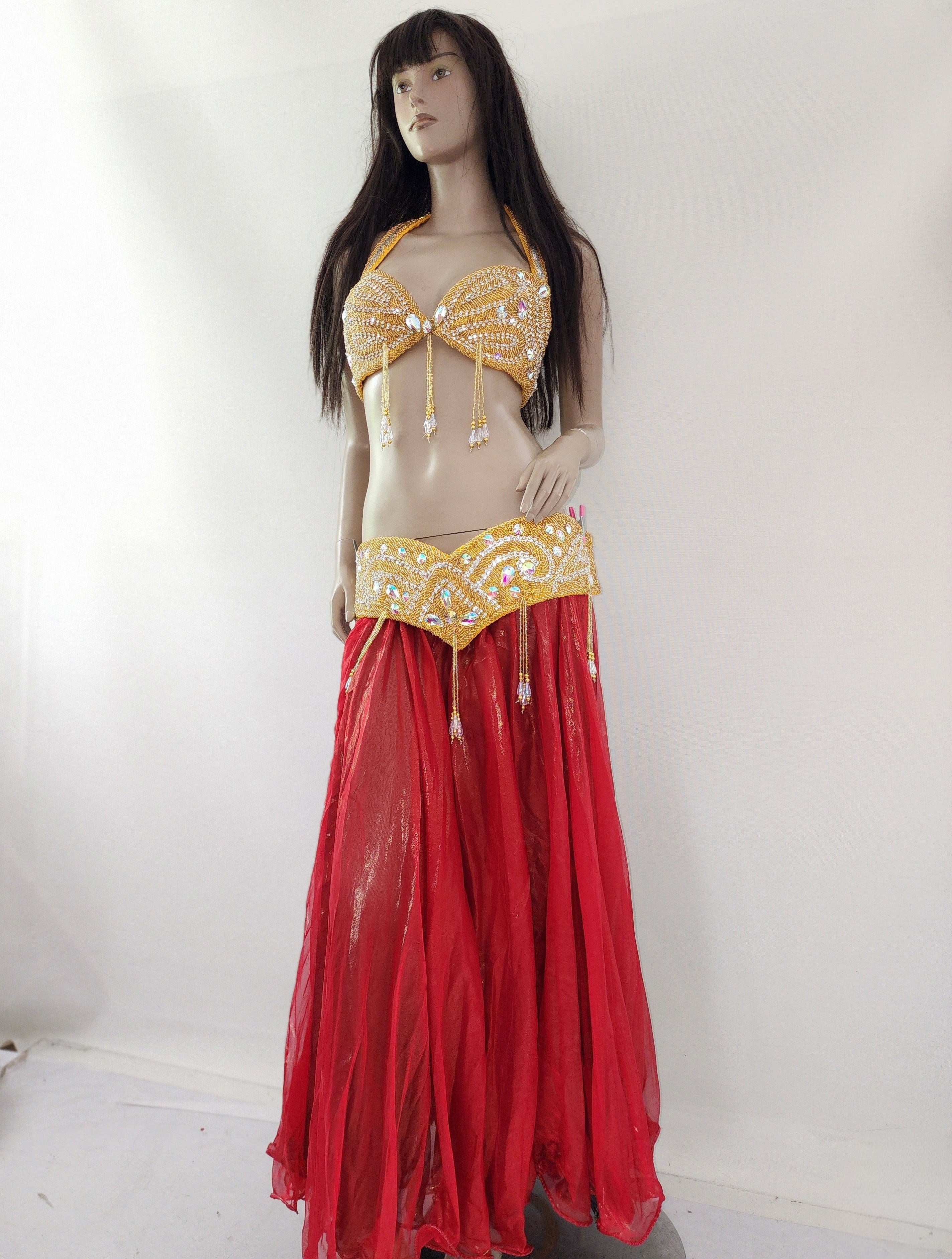 Red/Black Reversible Skirt