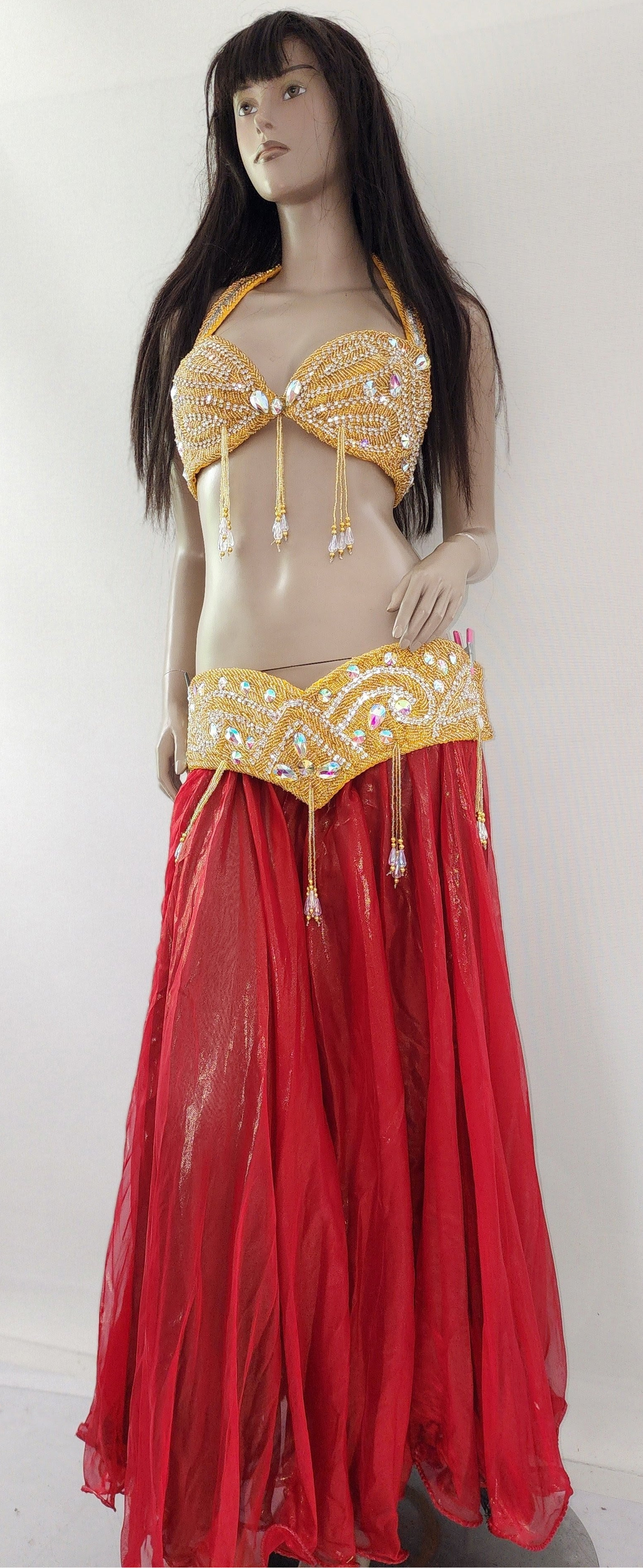 Red/Black Reversible Skirt