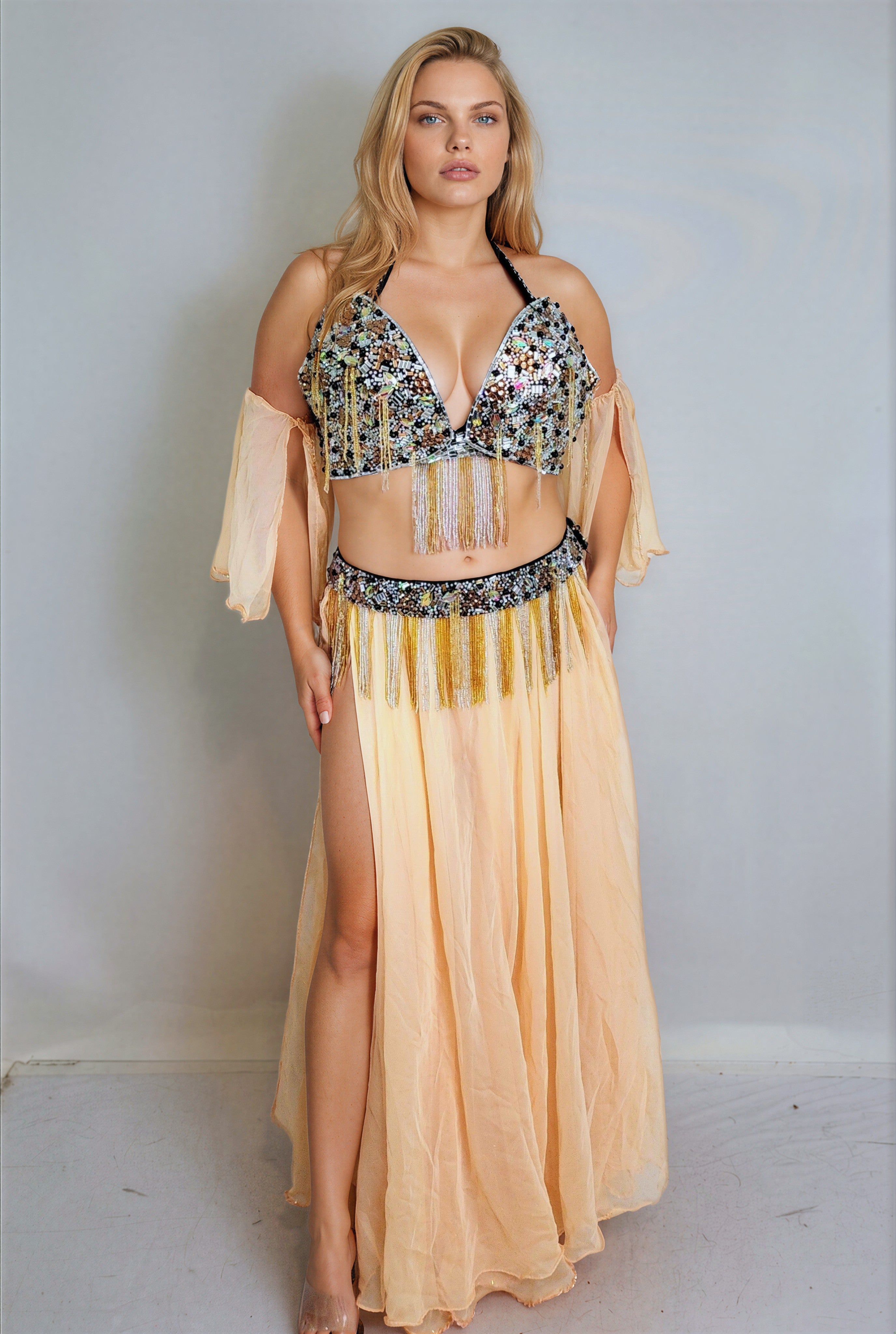 Mumtaz Plus Size Bra & Belt 25556A