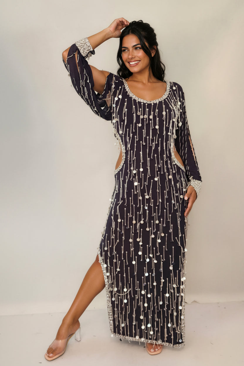Galabeya Fringe Dress 25499