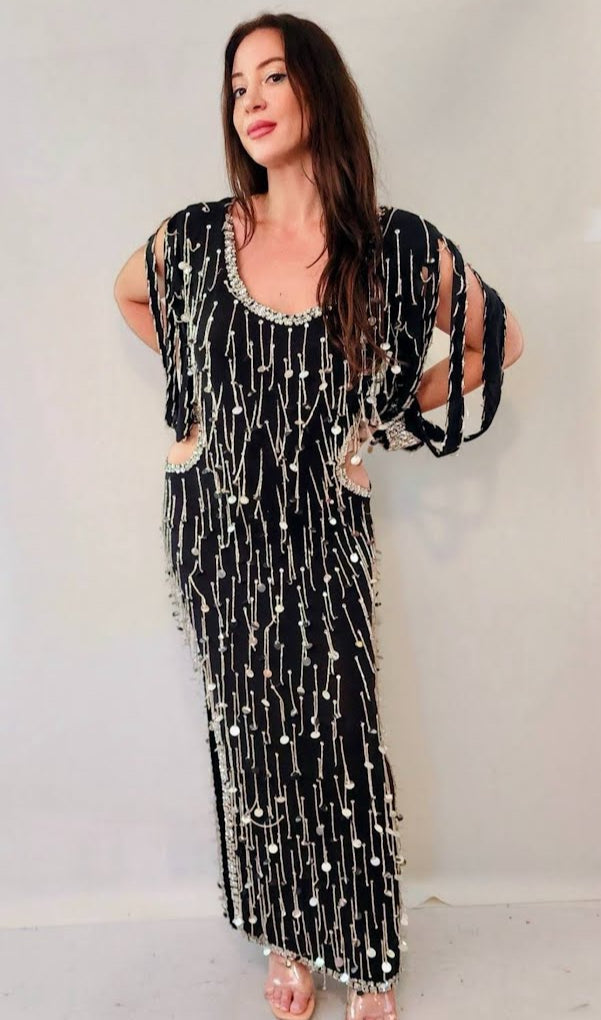 Galabeya Fringe Dress 25499