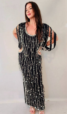 Galabeya Fringe Dress 25499