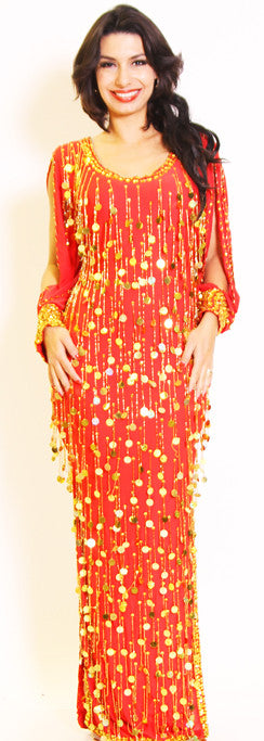 Galabeya Fringe Dress 23143