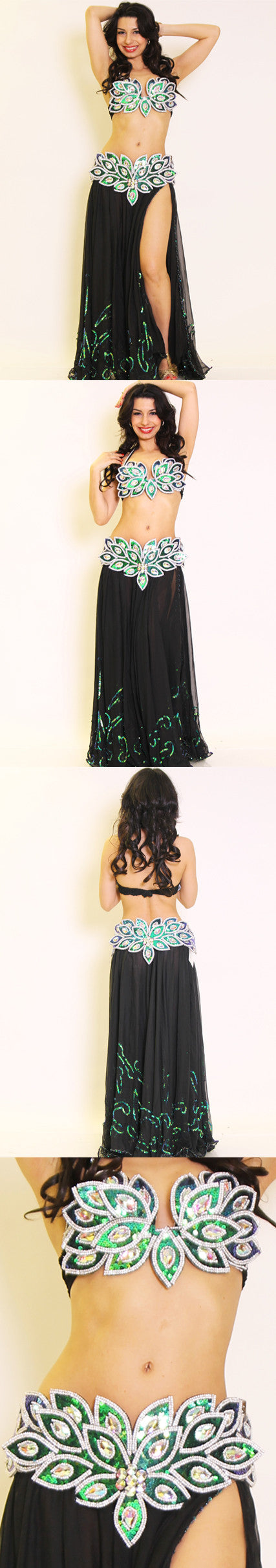 Eve Collection Bra and Belt Royal blue