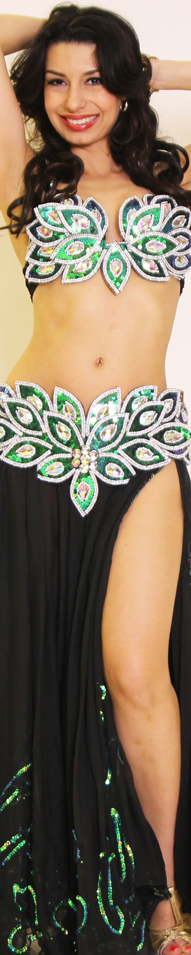 Eve Collection Bra and Belt Royal blue