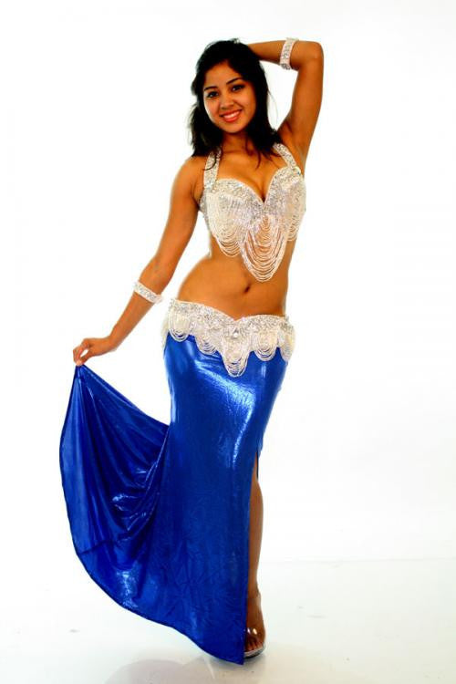 Large Blue Lycra Skirt Large Blue Lycra Skirt