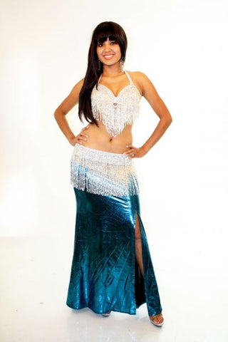 Teal Lycra Skirt 10742