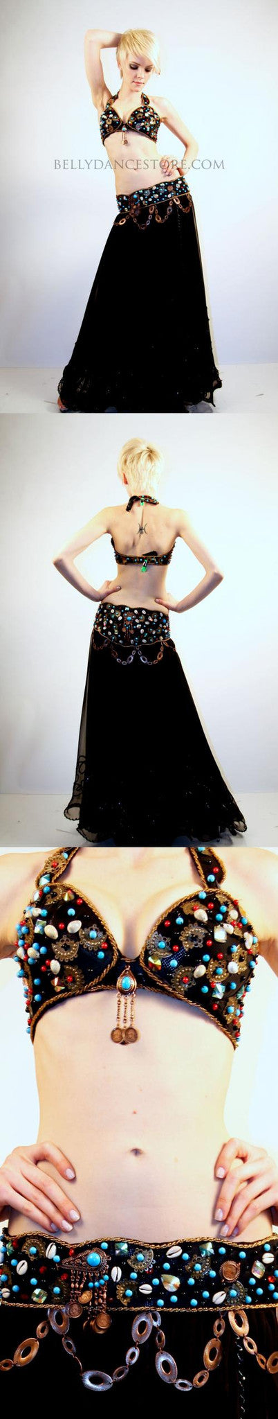 Tribal bra and belt set