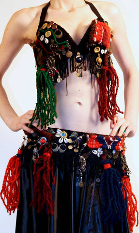 Tribal Bra And Belt set