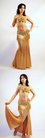 Gold Lycra XSmall Skirt