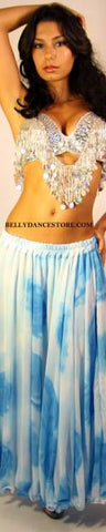 Blue Tie-Die Skirt