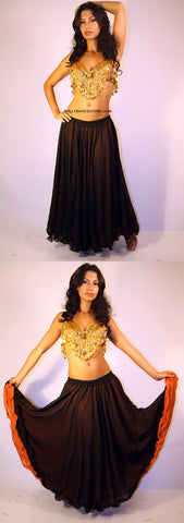 Two Tone Color- Reversible Skirt