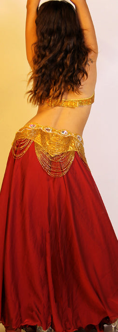 Burgundy Skirt 23713