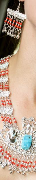 Scarab Necklace And Earri