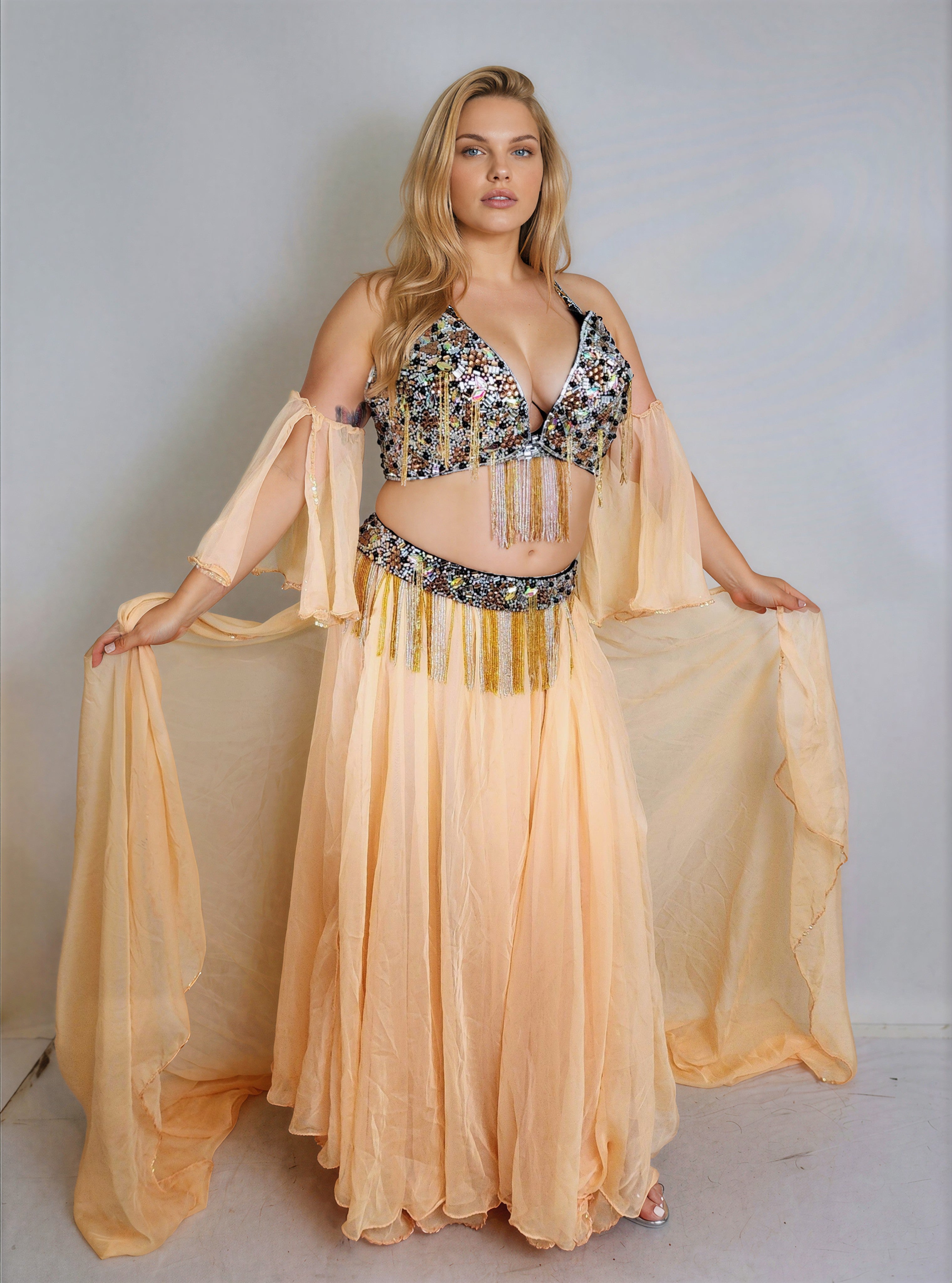 Mumtaz Plus Size Bra & Belt 25556A