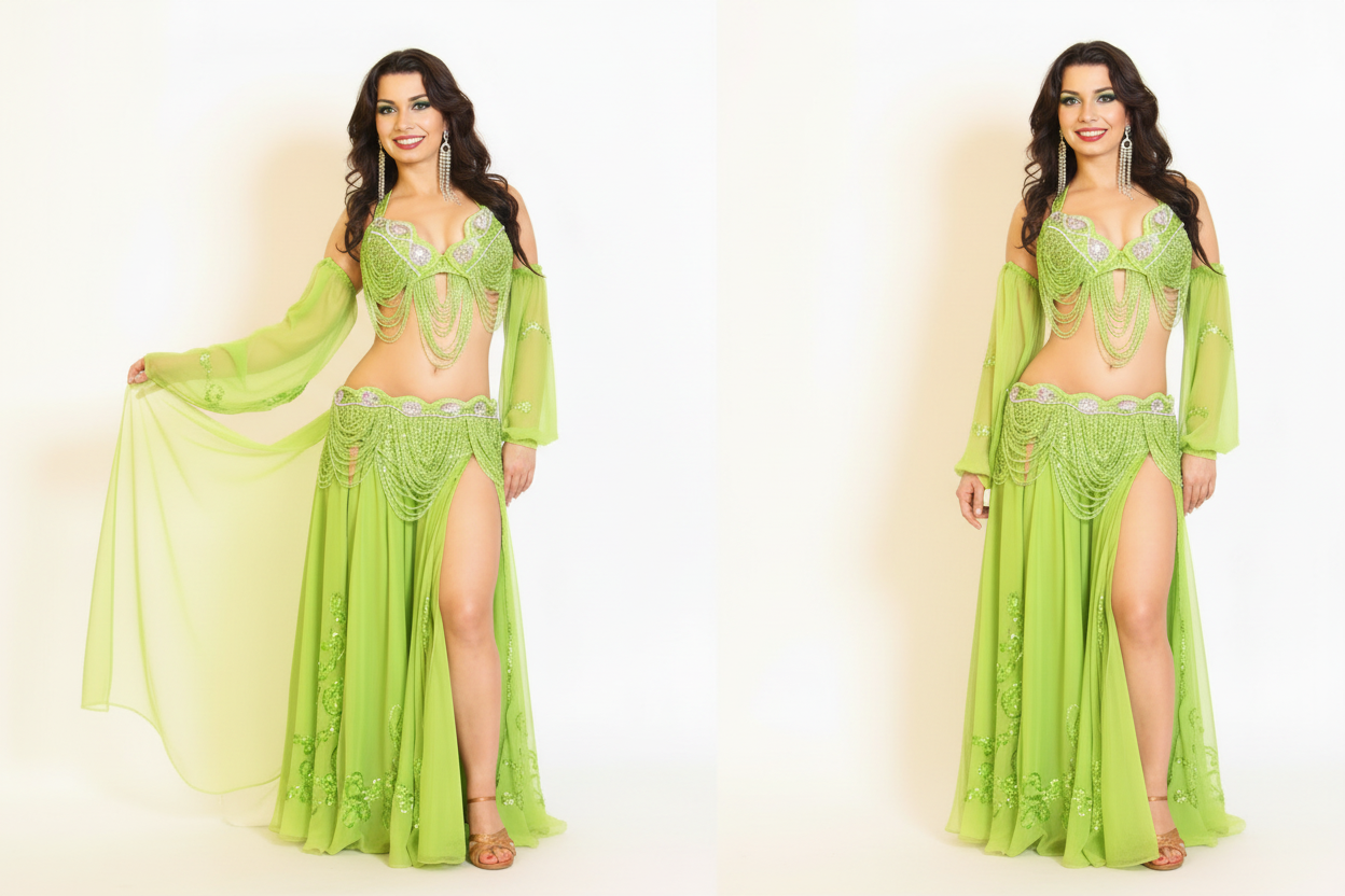 liquid Jewel Bra and Belt