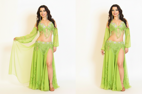 liquid Jewel Bra and Belt