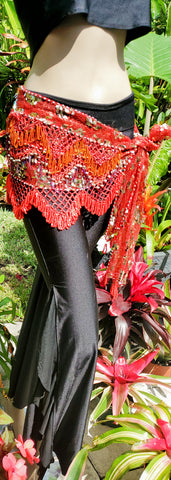 Hip Scarf with beads and sequins 24961