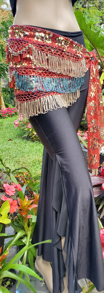 Hip Scarf with beads and sequins 24958