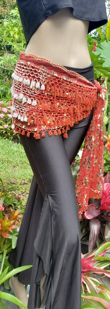 Hip Scarf with beads and sequins 24956
