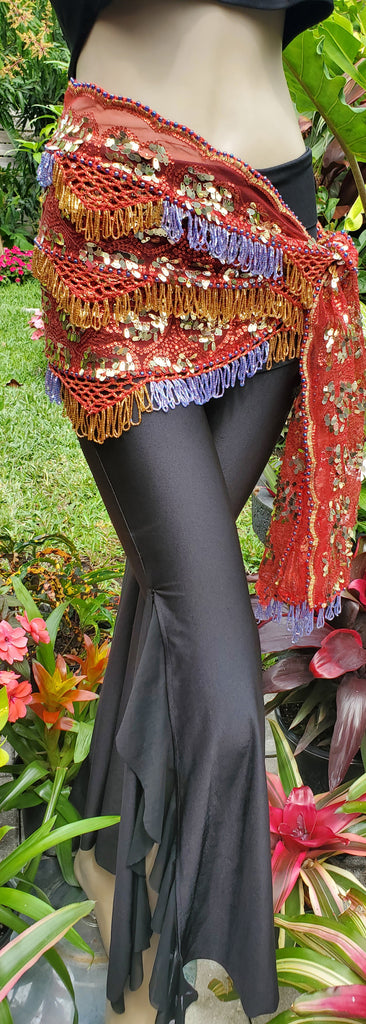Hip Scarf with beads and sequins 24954