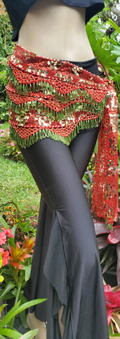 Hip Scarf with beads and sequins 24953