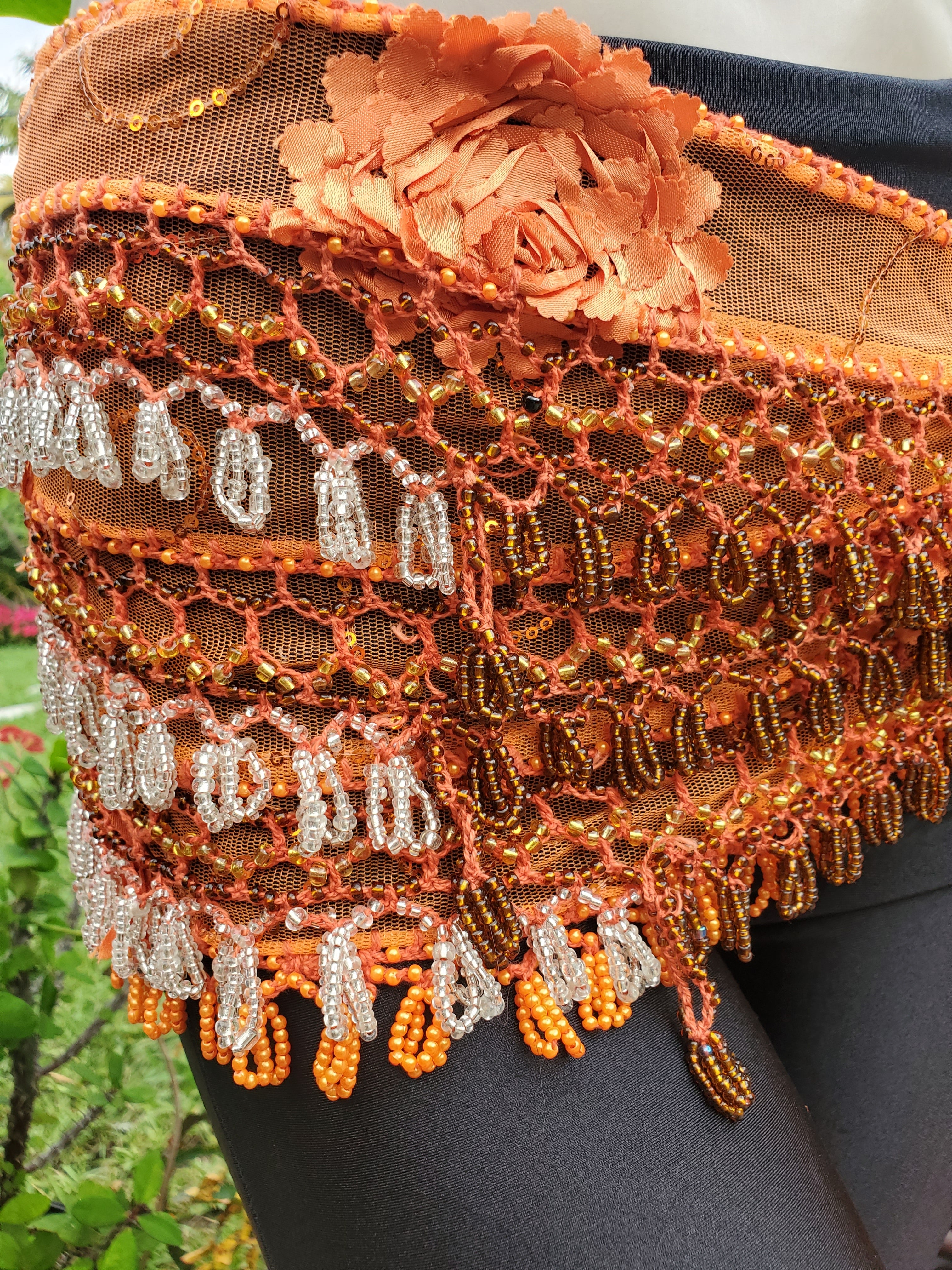 Hip Scarf with beads and sequins 24952