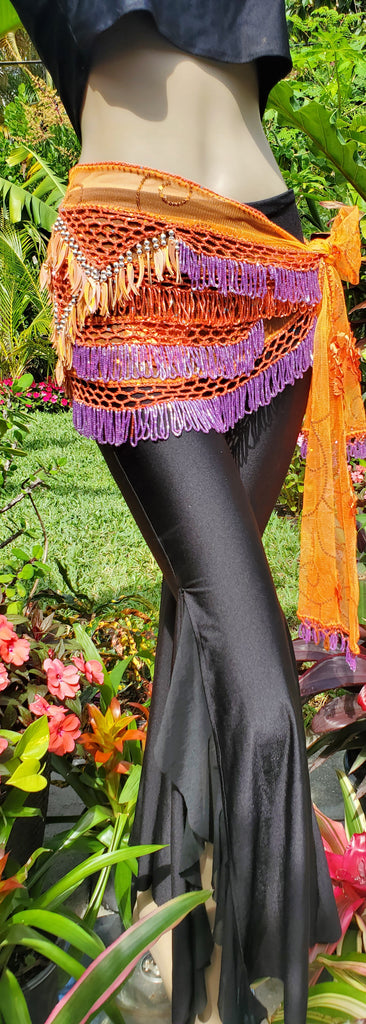 Hip Scarf with beads and sequins 24943