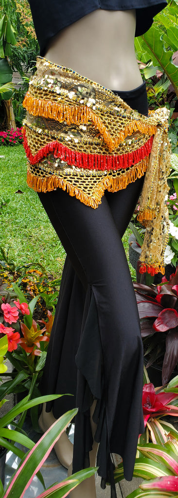 Hip Scarf with beads and sequins 24937