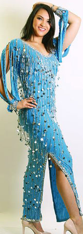 Galabeya Fringe Dress 23799