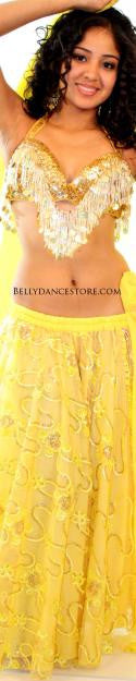 Yellow Lacey Skirt
