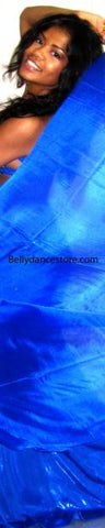 Royal Blue Silk Veil