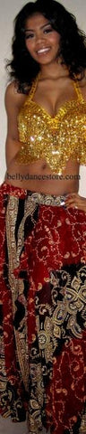 Burgundy Bollywood Skirt